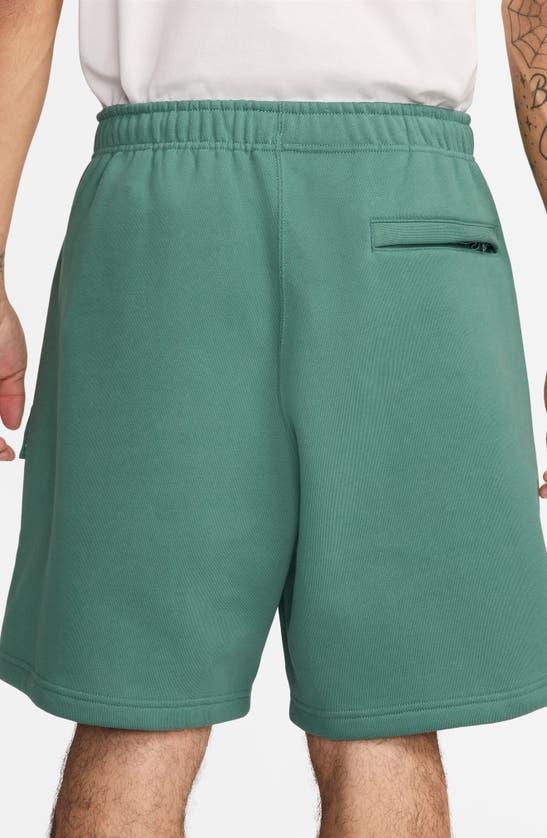 NIKE Solo Swoosh Fleece Sweat Shorts In Green Product Image