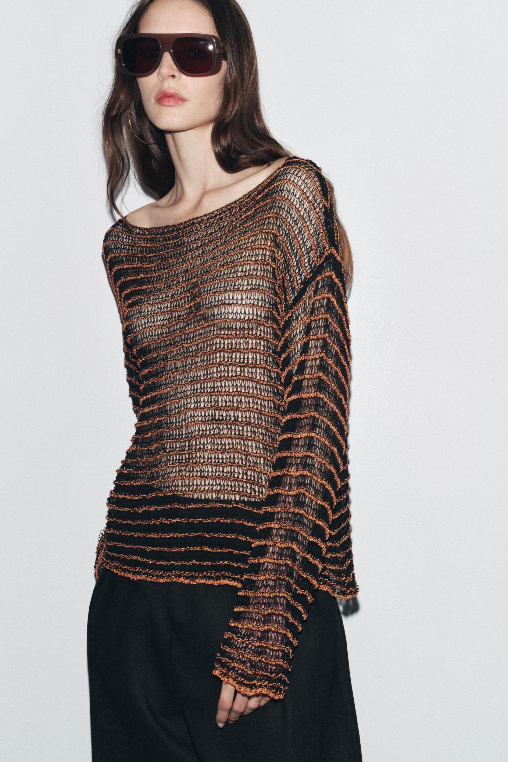 OPEN KNIT SWEATER Product Image