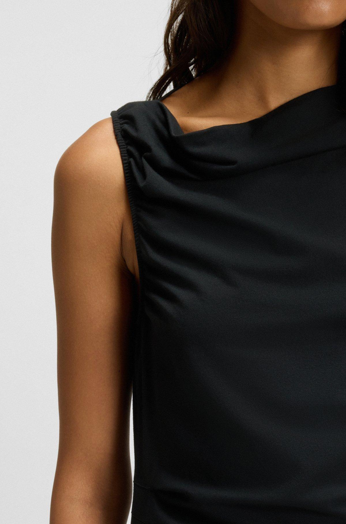 Dress with asymmetric neckline Product Image