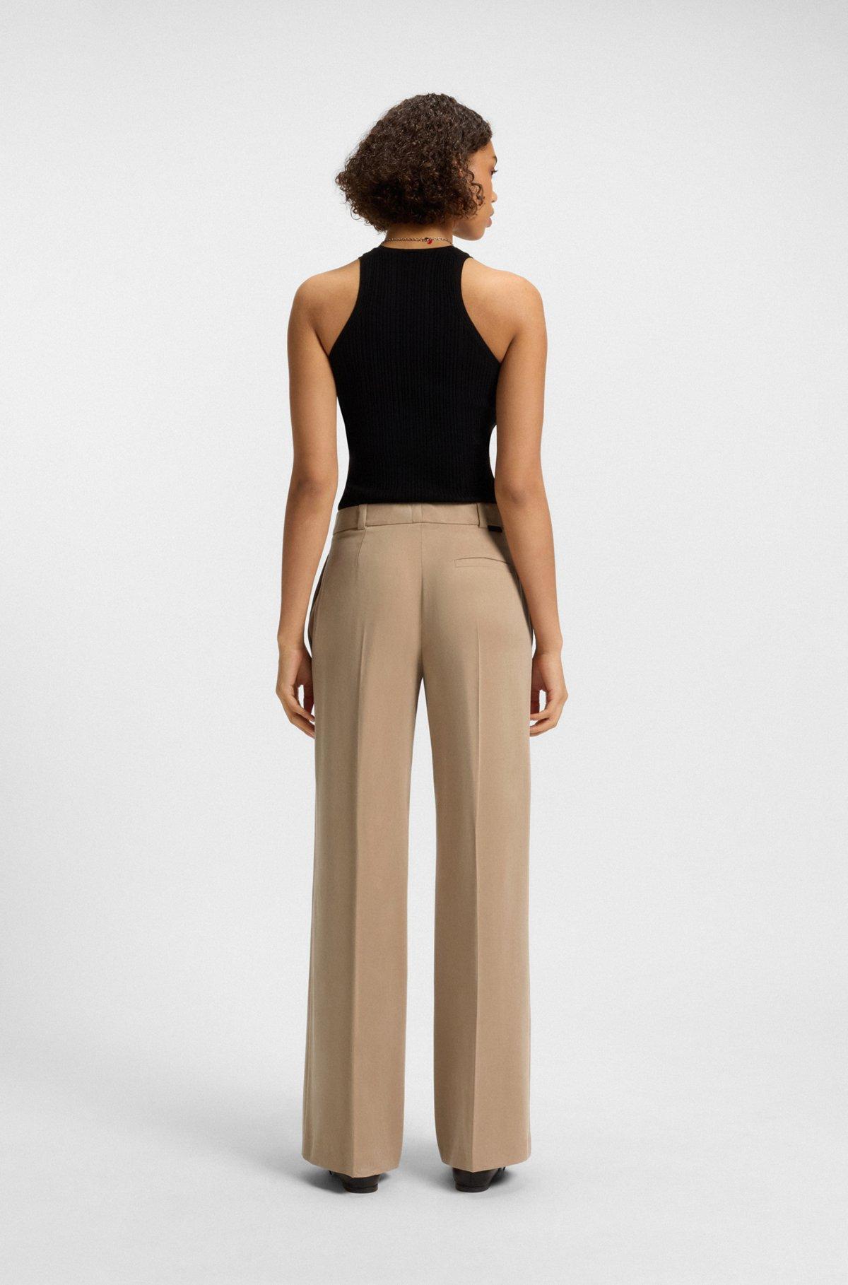 Regular-fit trousers with wide leg Product Image
