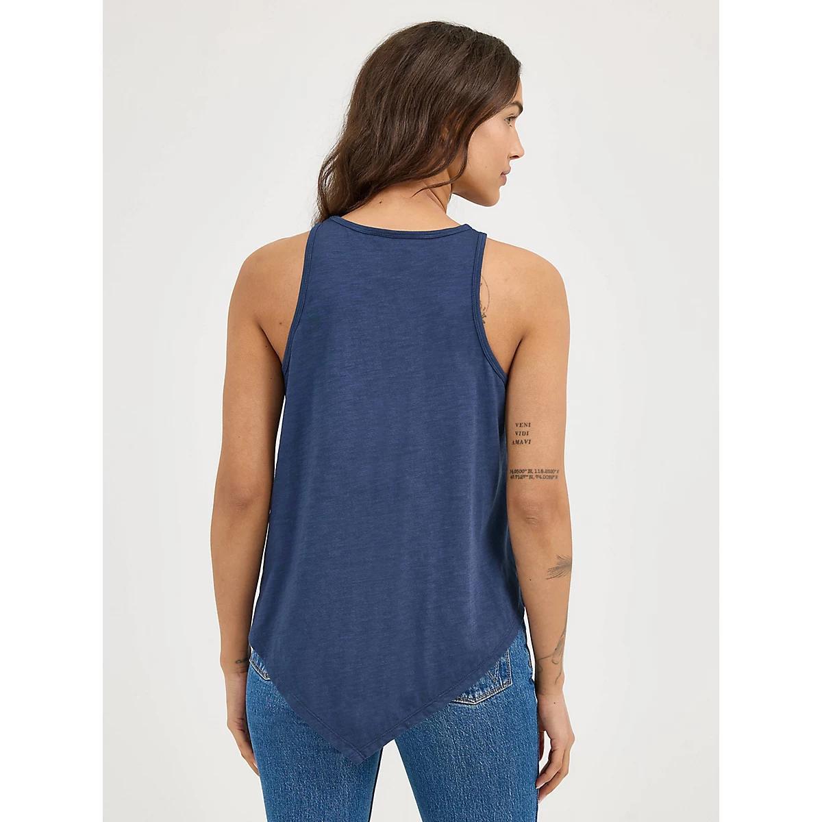 Women's Wrangler Bandana Diamond Front Tank in Washed Product Image