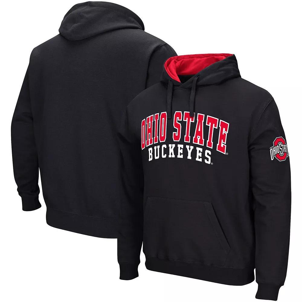 Men's Colosseum Black Ohio State Buckeyes Double Arch Pullover Hoodie, Size: XL Product Image