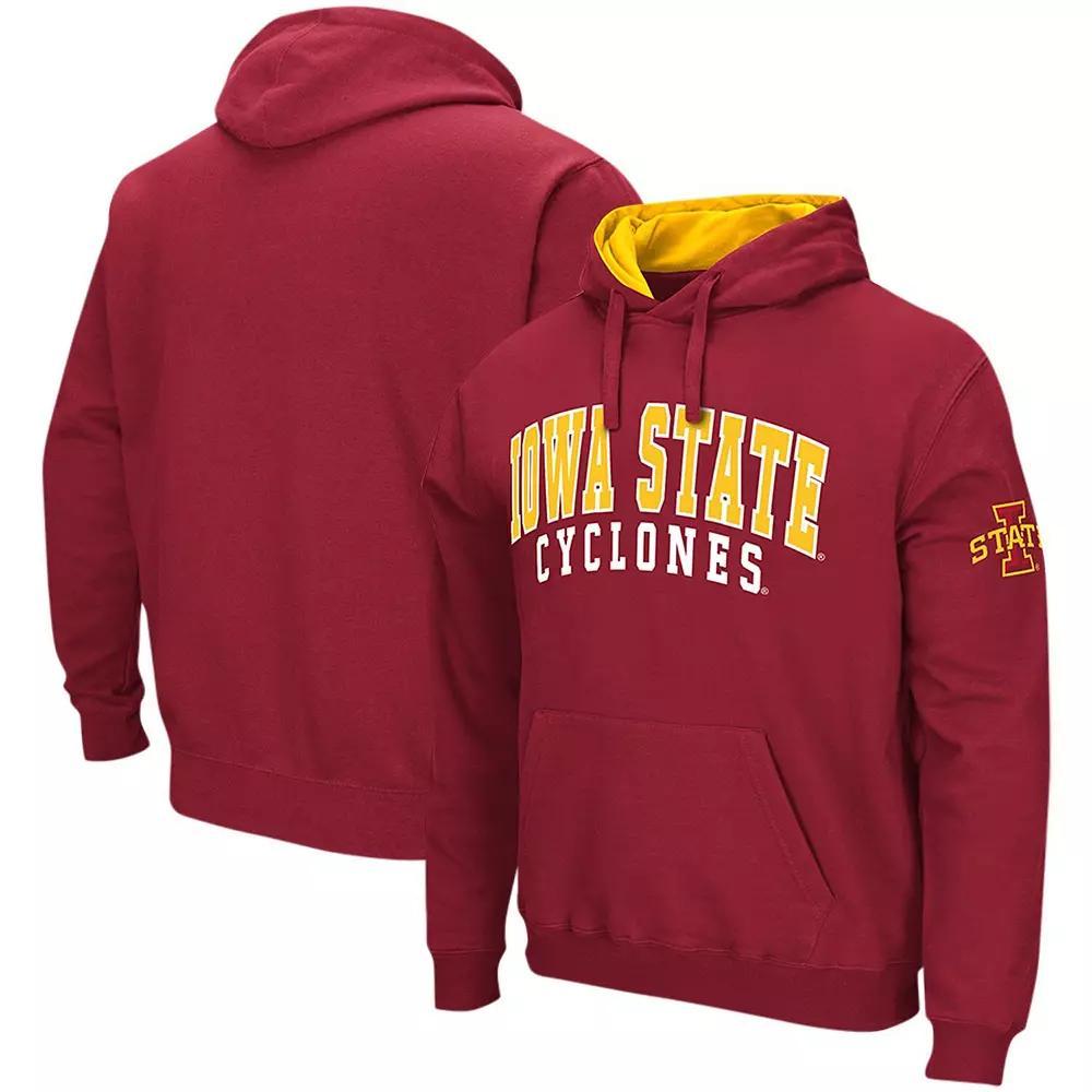 Men's Colosseum Cardinal Iowa State Cyclones Double Arch Pullover Hoodie,  Product Image