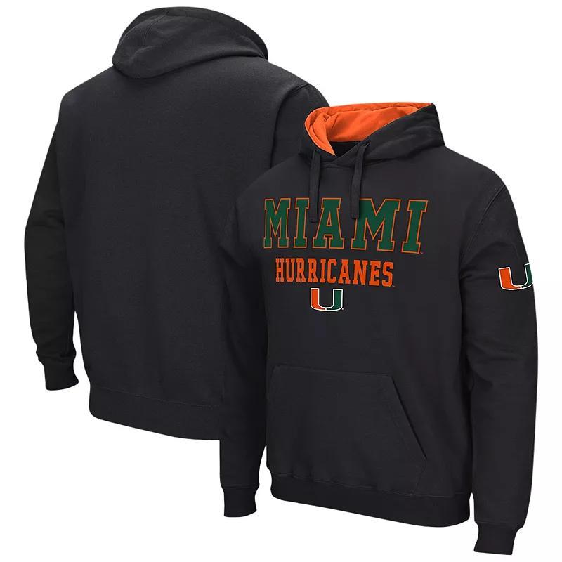 Mens Colosseum Miami Hurricanes Sunrise Pullover Hoodie Product Image