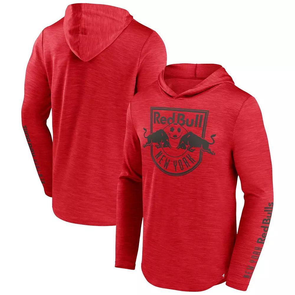 Men's Fanatics Branded Red New York Red Bulls First Period Space-Dye Pullover Hoodie, Size: Medium Product Image