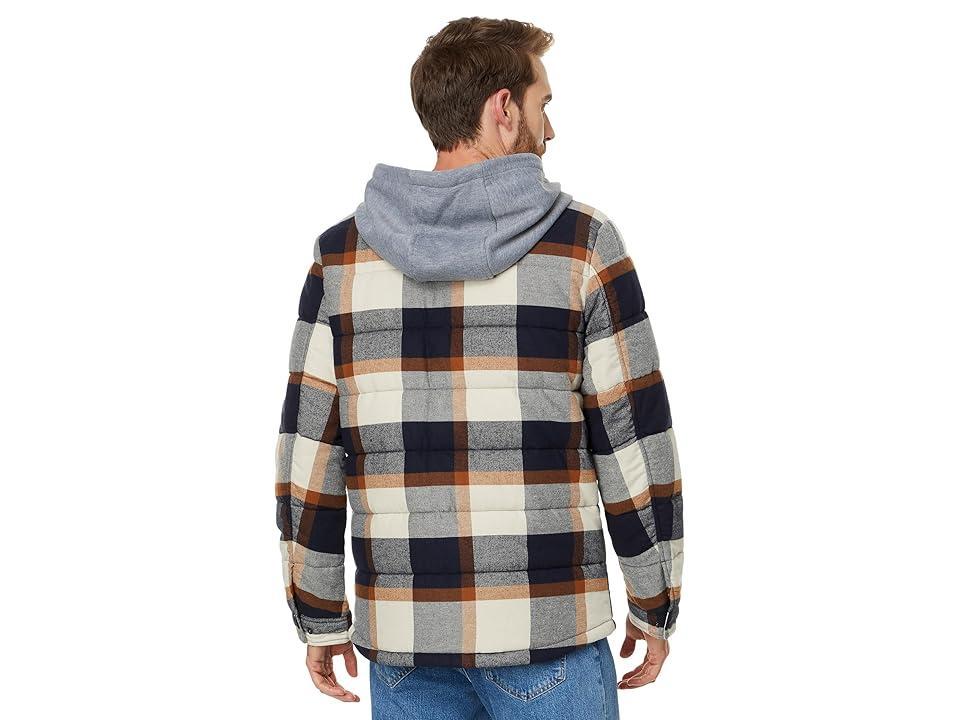 Men's Levi's® Quilted Hooded Shirt Jacket, Size: XL, Orange Product Image