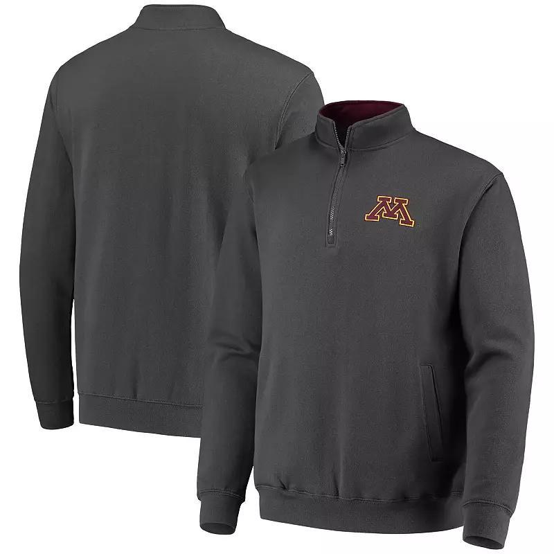 Men's Colosseum Charcoal Minnesota Golden Gophers Tortugas Logo Quarter-Zip Jacket,  Product Image