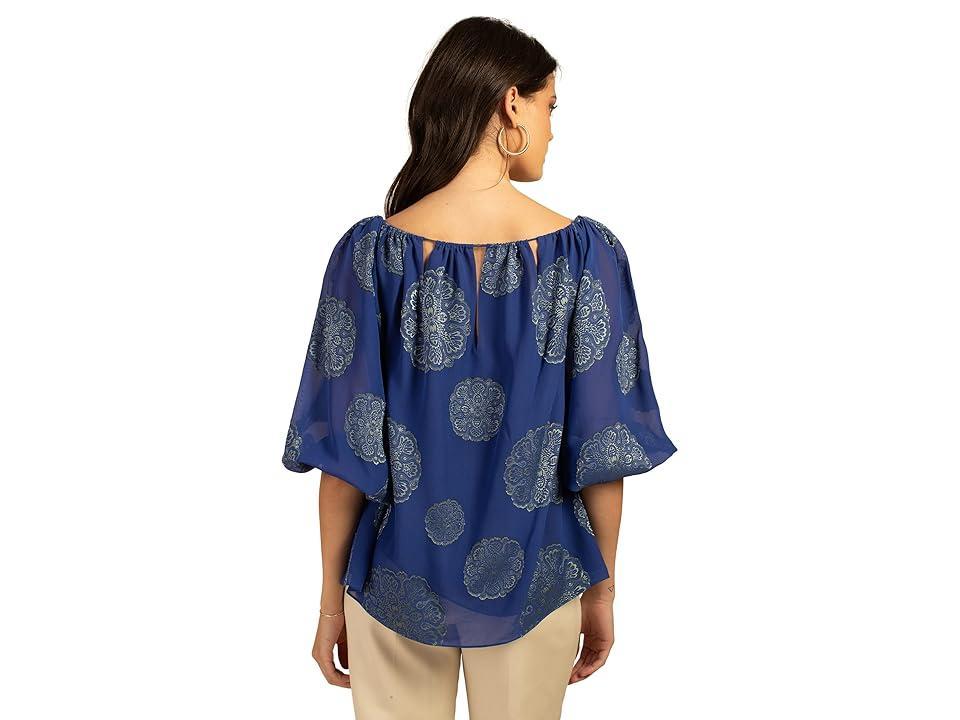 Trina Turk Saloni Top (Bengal /Ocean) Women's Clothing Product Image