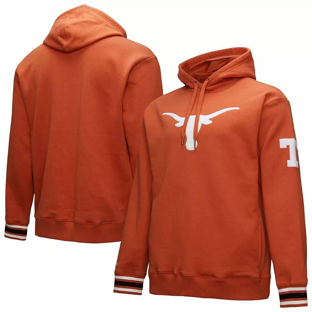 Men's Mitchell & Ness Texas Orange Texas Longhorns Chainstich Fleece Pullover Hoodie,  Product Image