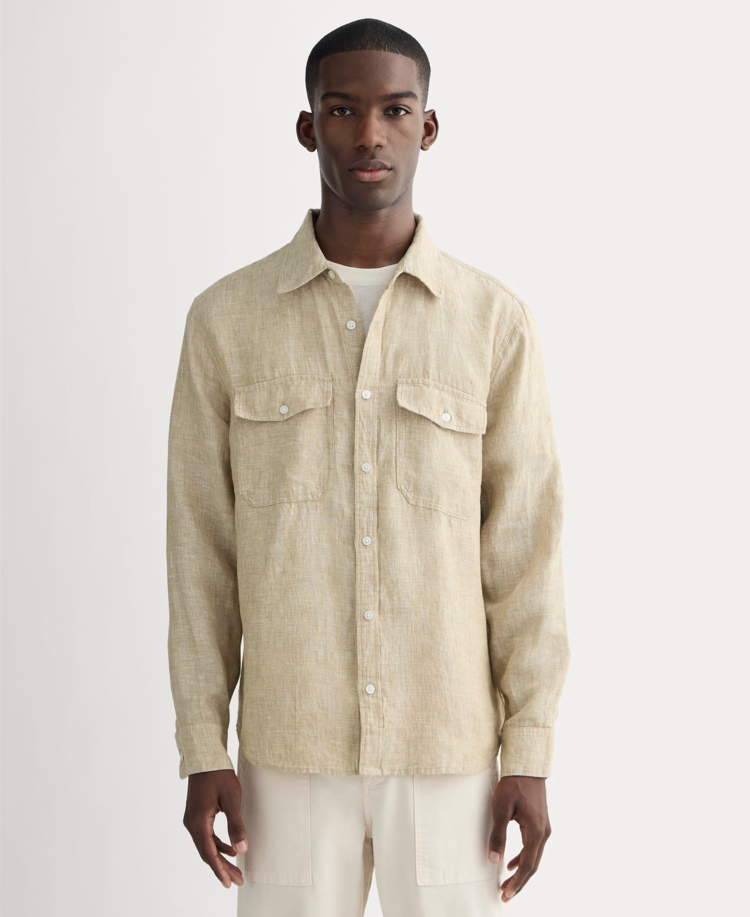 Mens Linen Utility Shirt by Everlane Product Image