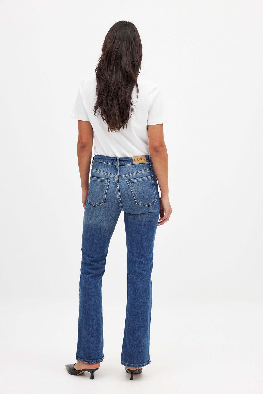 High Waist Flared Denim Product Image