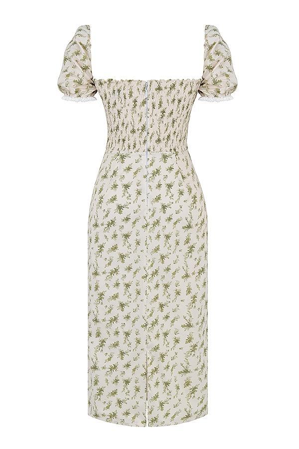 Bellucci  garden print shirred sundress Product Image