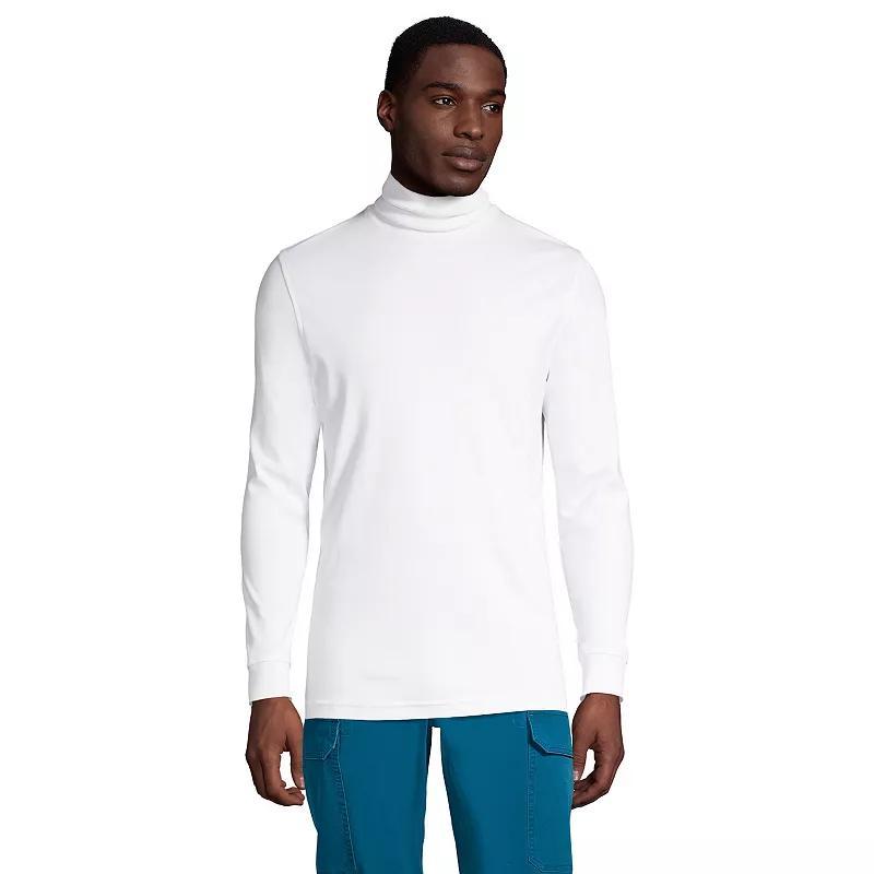 Big & Tall Lands End Super Soft Supima Turtleneck, Mens Product Image