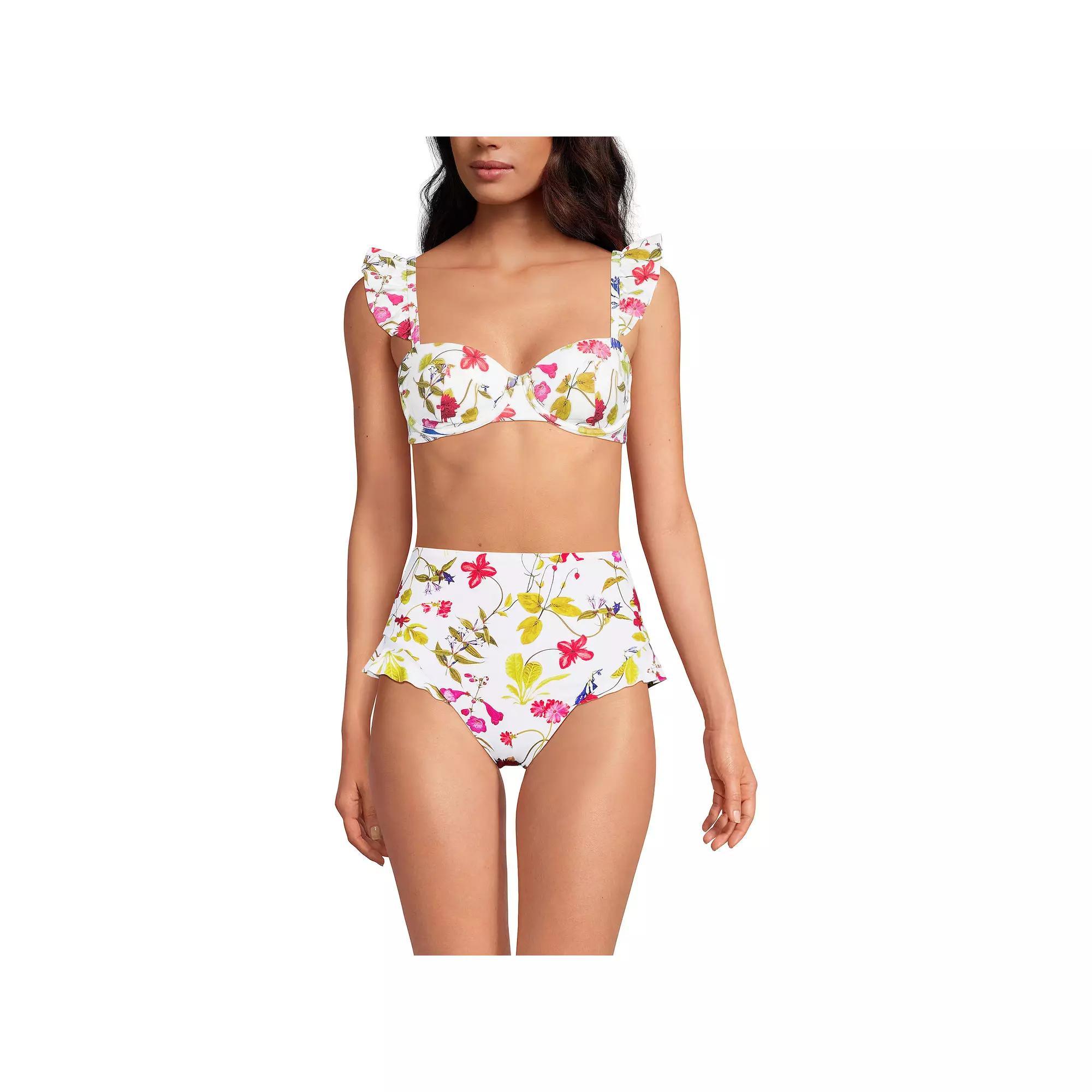 Women's Lands' End Balconnette Underwire Bikini Swim Top,  Product Image