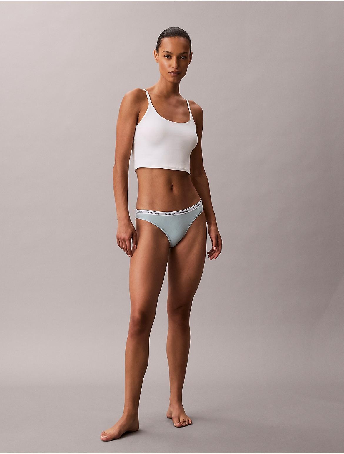 Calvin Klein Womens Modern Logo Bikini - Blue Product Image