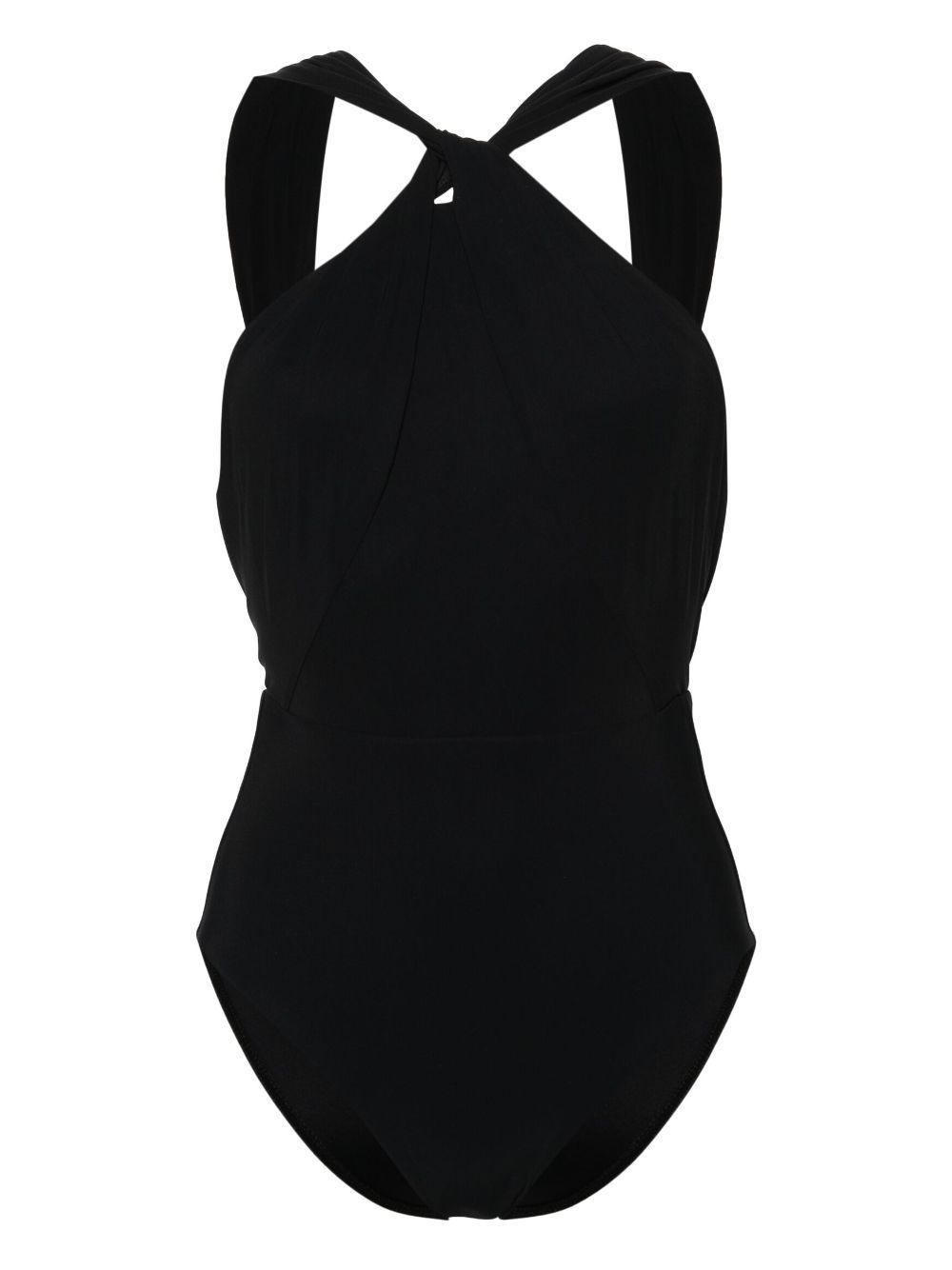 ZIMMERMANN Ottie Halterneck Swimsuit In Black Product Image