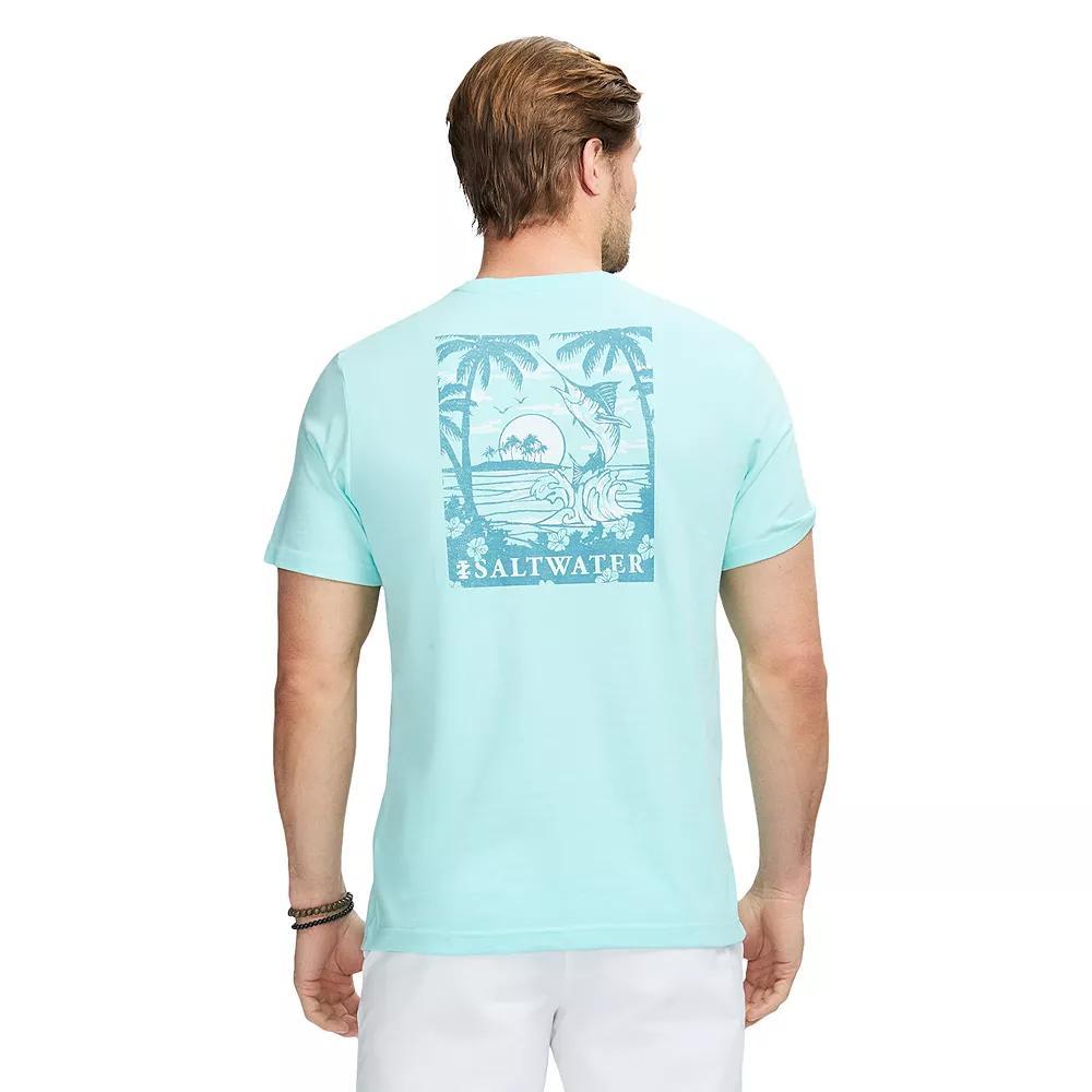 Men's IZOD Saltwater Soft Wash Short Sleeve Graphic Tee, Size: Small, Tounch The Product Image
