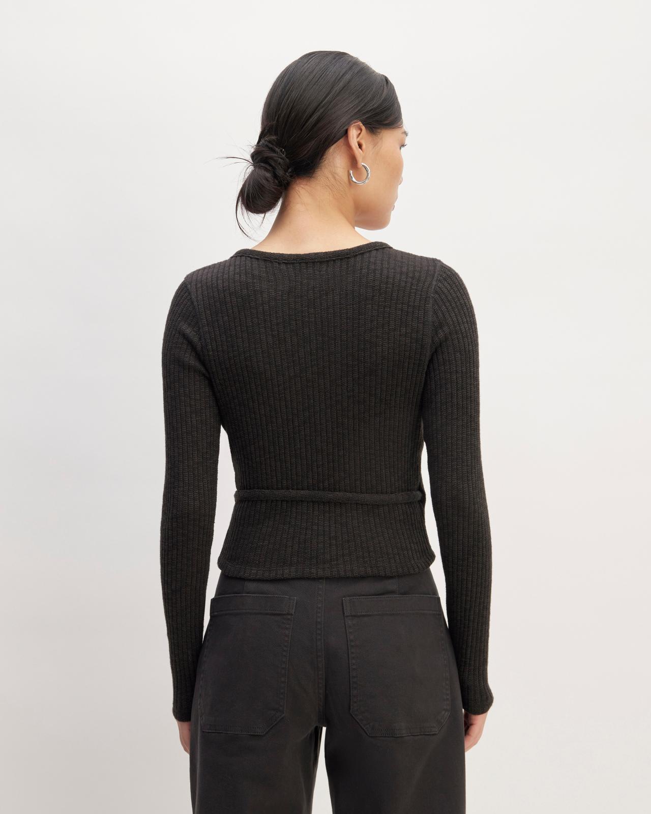 The Cozy Rib Wrap Top Product Image
