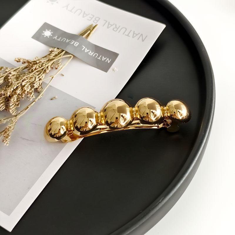 Polished Bead Alloy Hair Clip Product Image