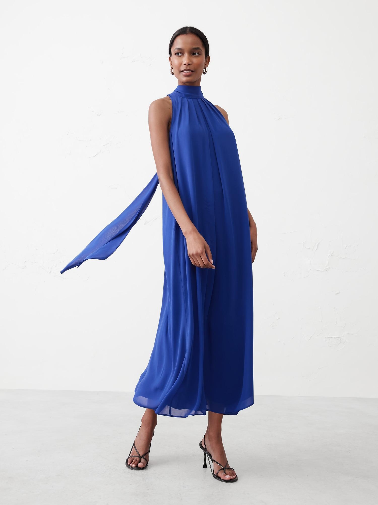 Chiffon Midi Dress Product Image