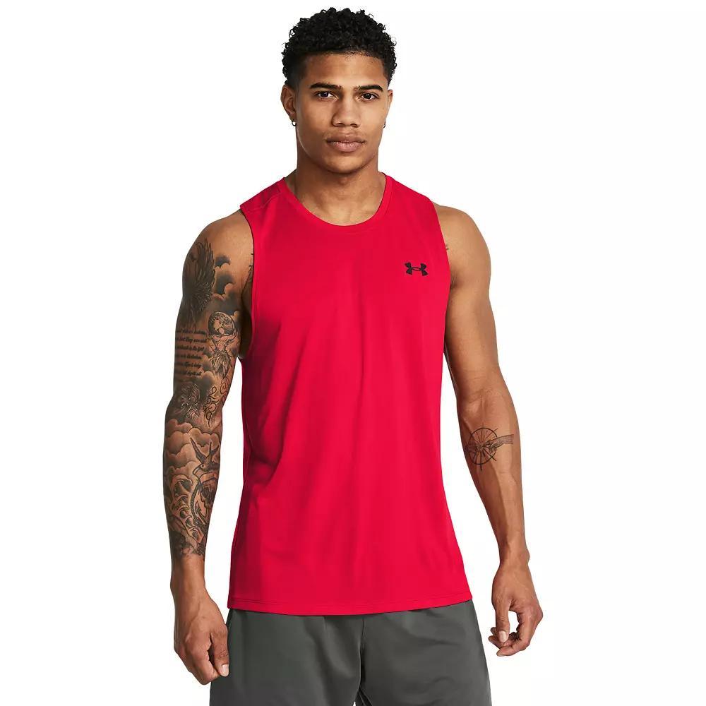 Men's Under Armour Tech™ Muscle Tank Top, Size: Medium, Red Product Image