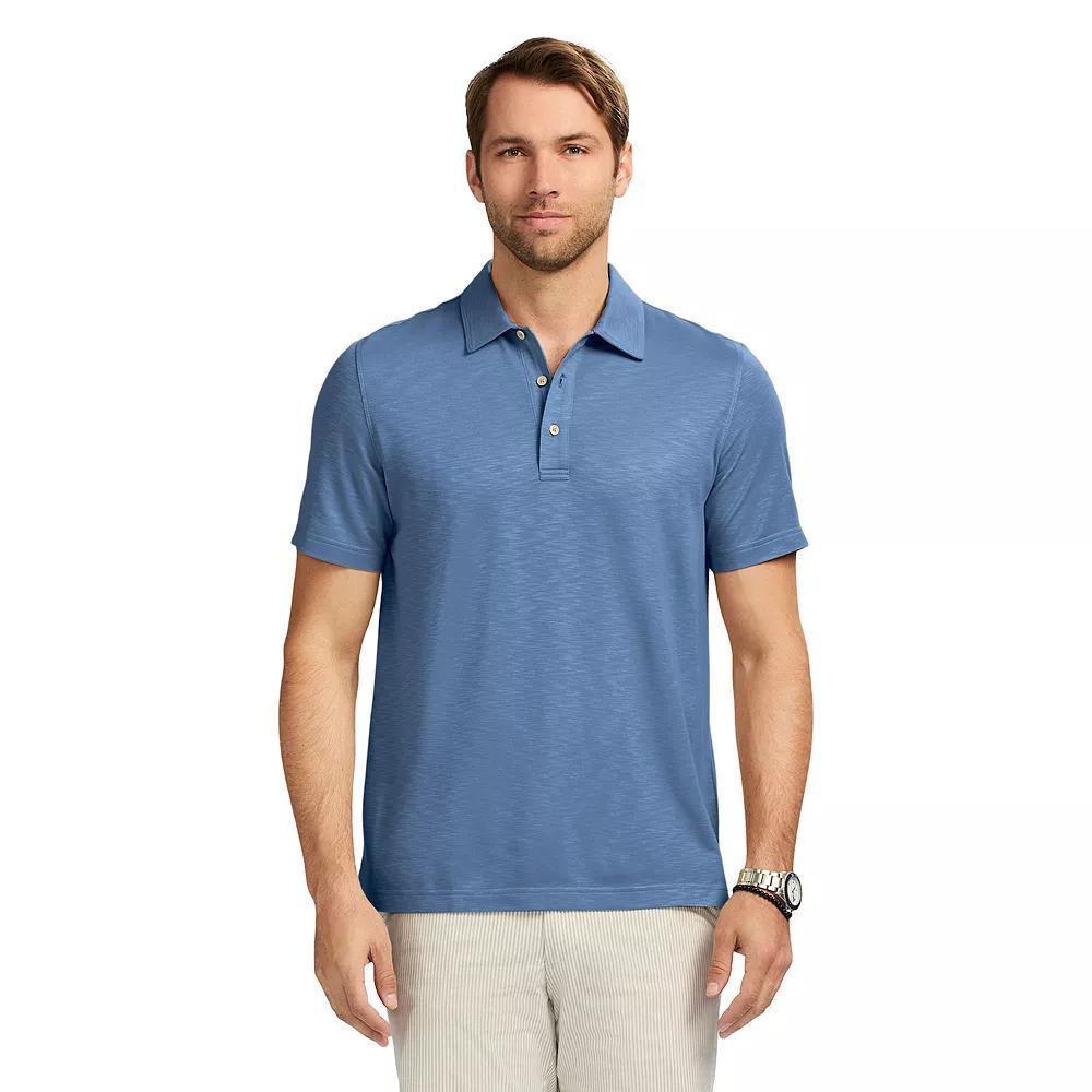 Men's IZOD Saltwater Dockside Short Sleeve Polo Shirt, Size: XL, Moonlight Blue Product Image