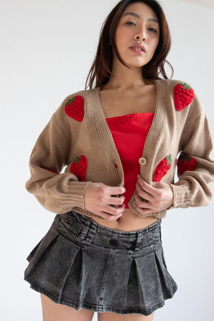 The Strawberry Patch Cardigan Product Image