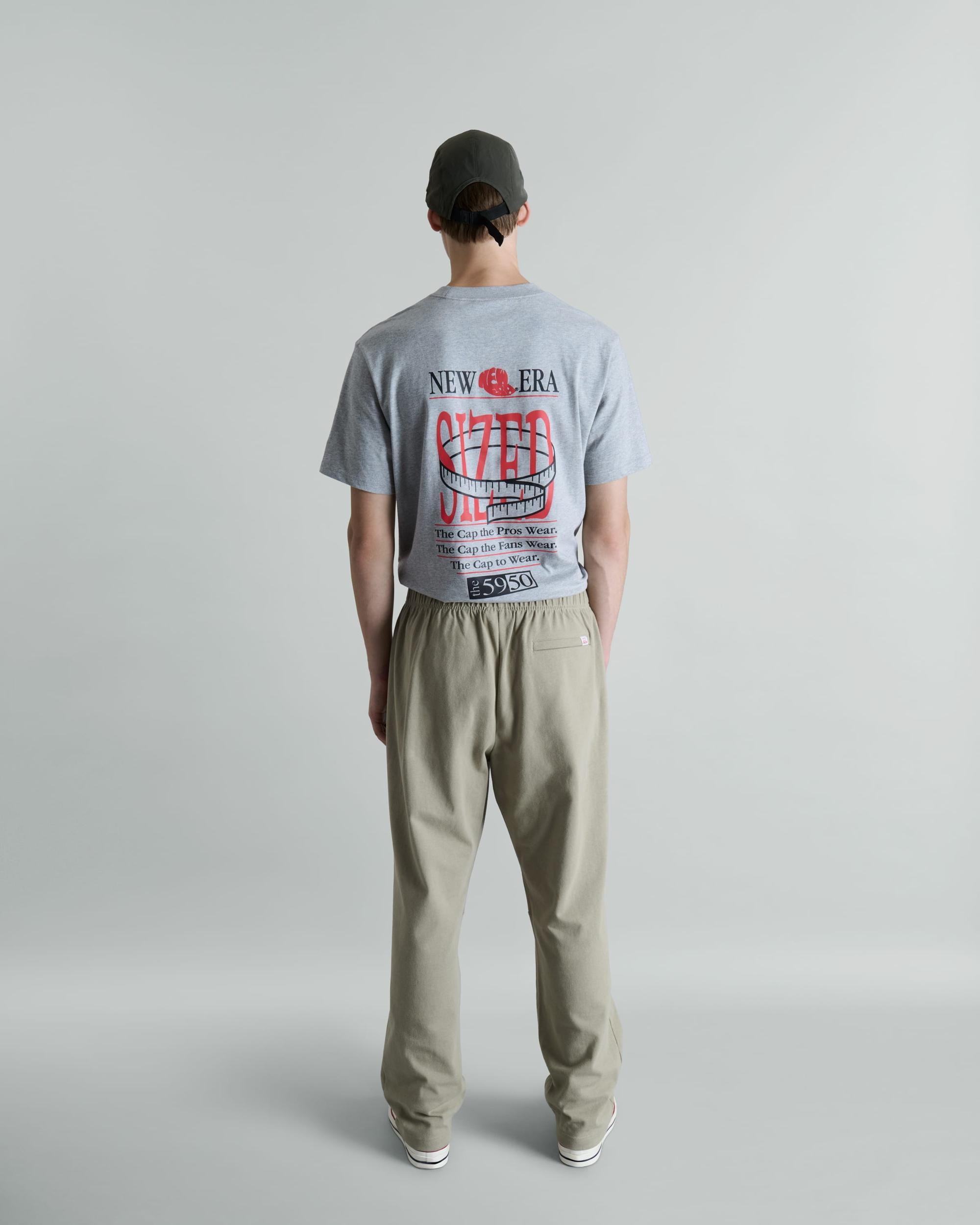 Sized Graphic Heather Gray T-Shirt Male Product Image