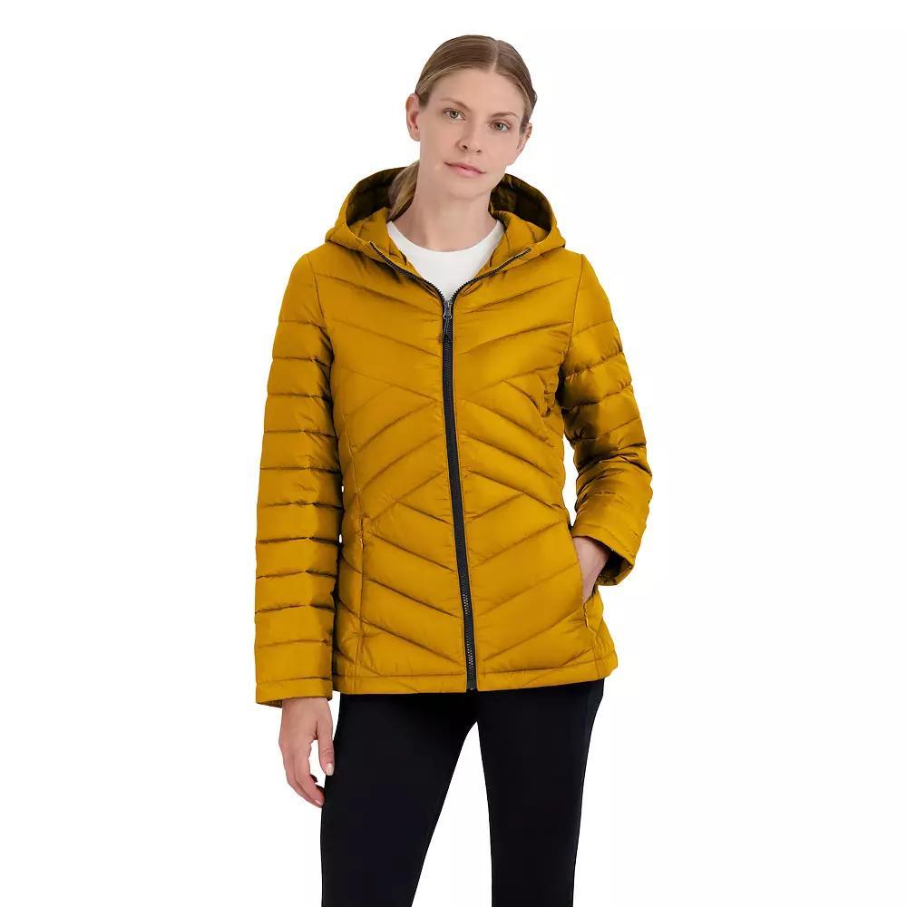 Women's Halitech Packable Puffer Jacket, Size: Large, Yellow Product Image