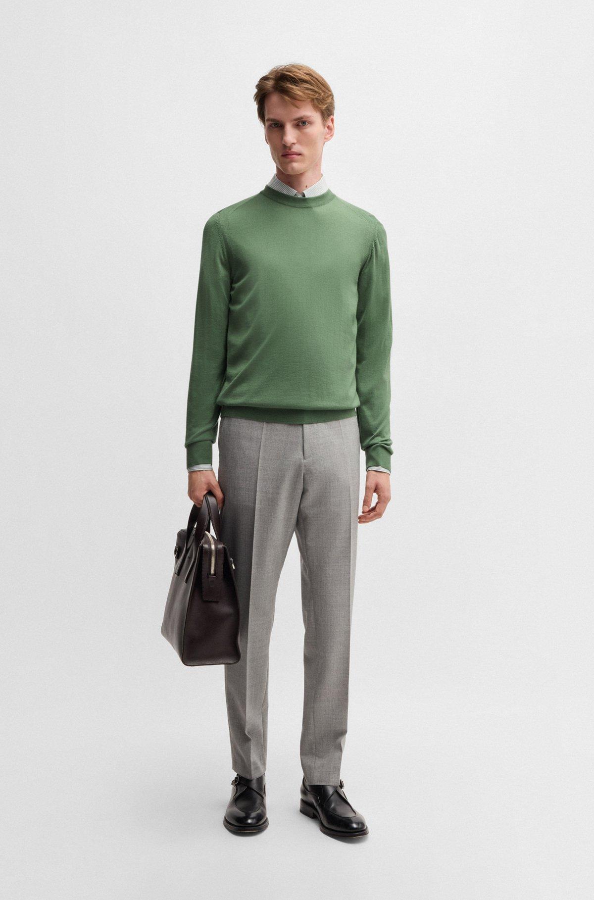 Regular-fit sweater in wool, silk and cashmere Product Image