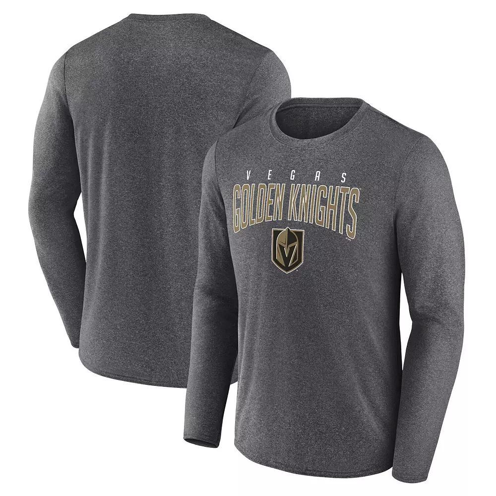 Men's Fanatics Branded Heather Charcoal Vegas Golden Knights Special Edition 2.0 Scoring Chance Long Sleeve T-Shirt, Size: Small, Lvk Charco Product Image