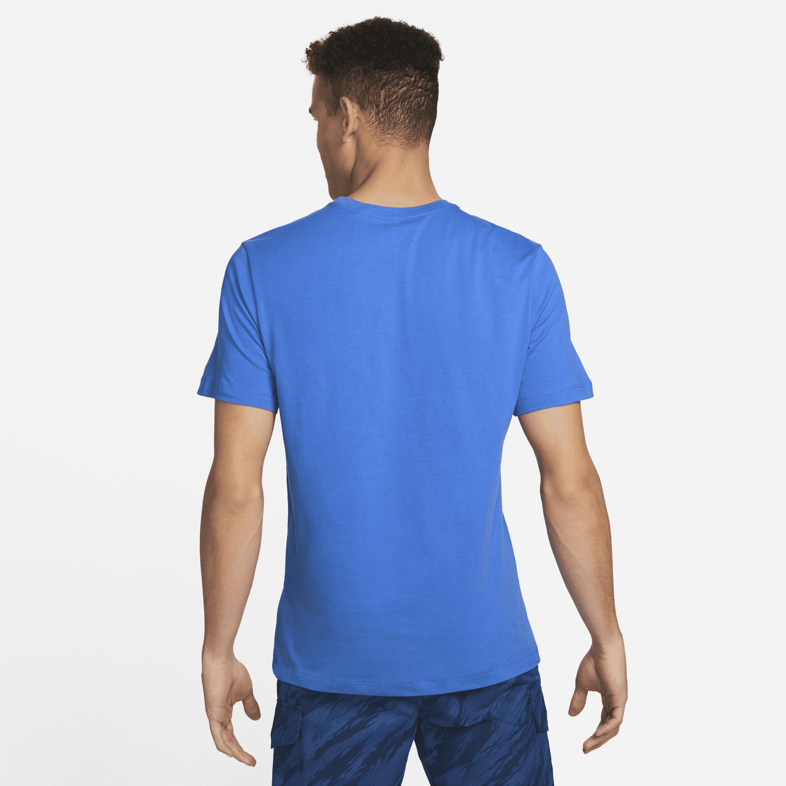 Men's Nike Blue Barcelona Swoosh T-Shirt, Size: XL, Bar Blue Product Image