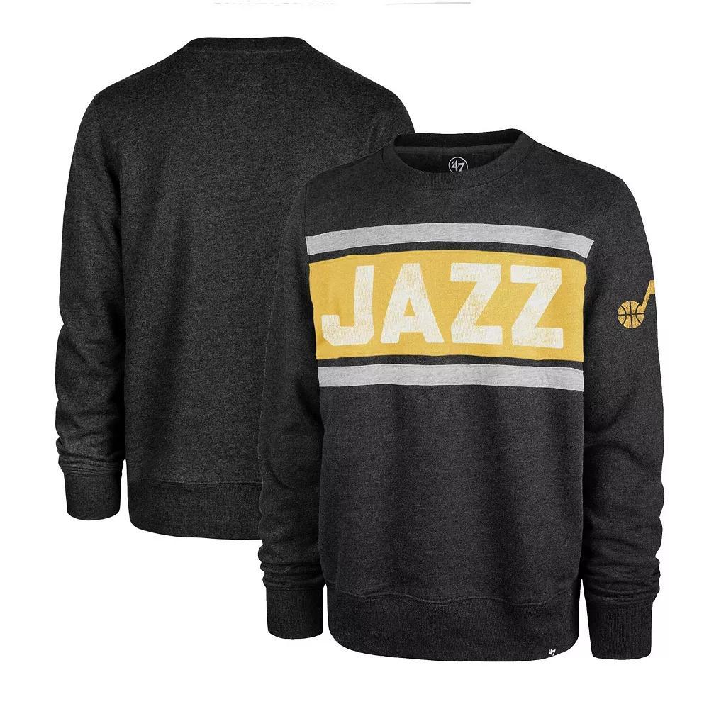 Men's '47 Heather Black Phoenix Suns Tribeca Emerson Pullover Sweatshirt,  Product Image