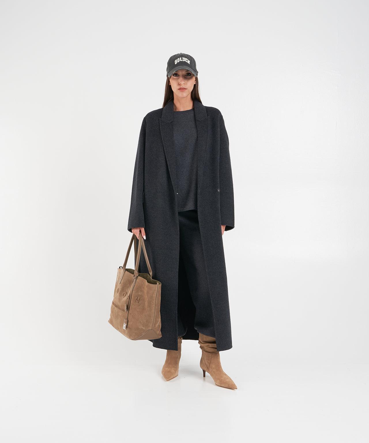 Coat with waist belt Product Image