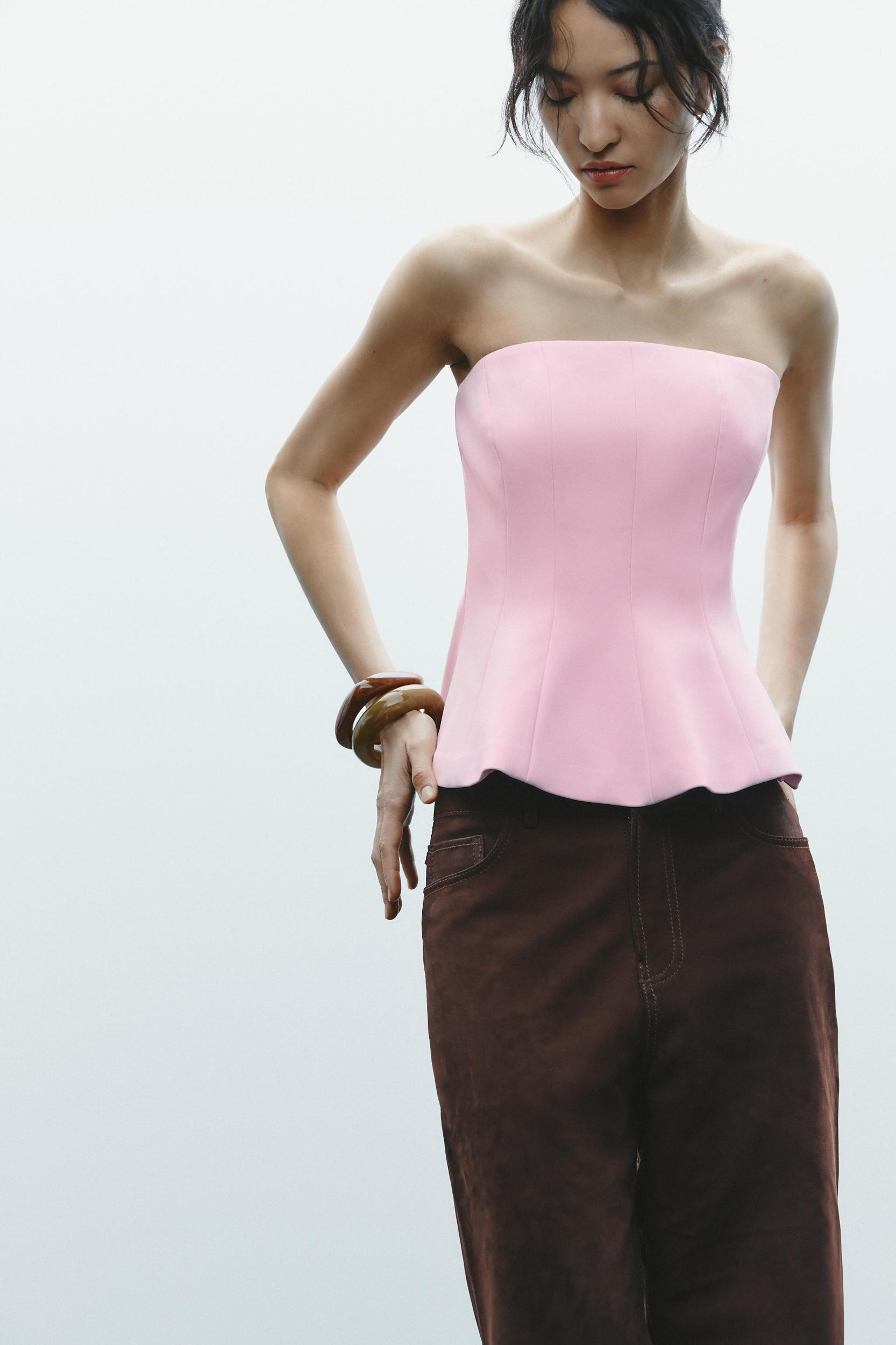 PEPLUM TUBE TOP Product Image