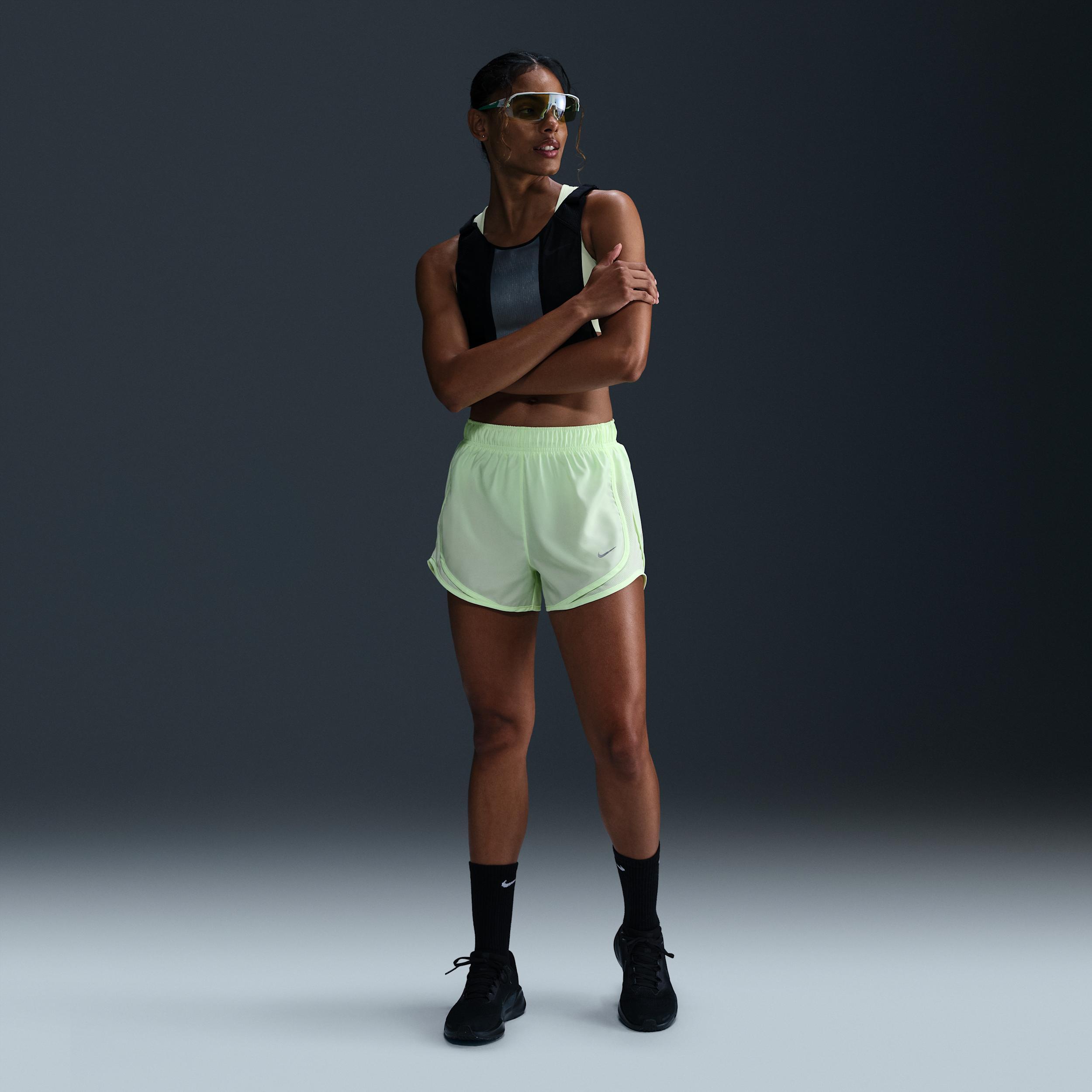 Nike Womens Tempo Dri-FIT Mid-Rise Brief-Lined Running Shorts | HM6096-675 Product Image