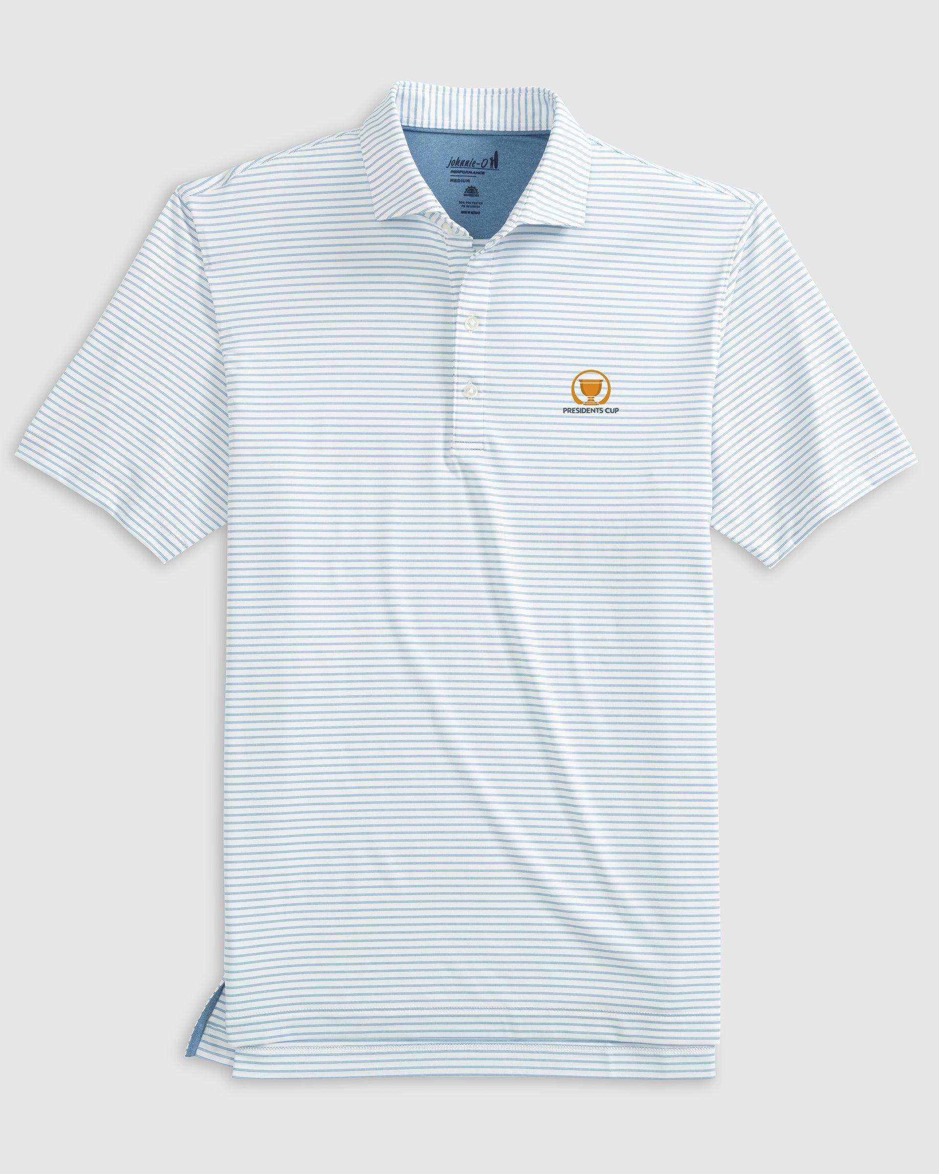 2024 Presidents Cup Michael Striped Jersey Performance Polo Product Image