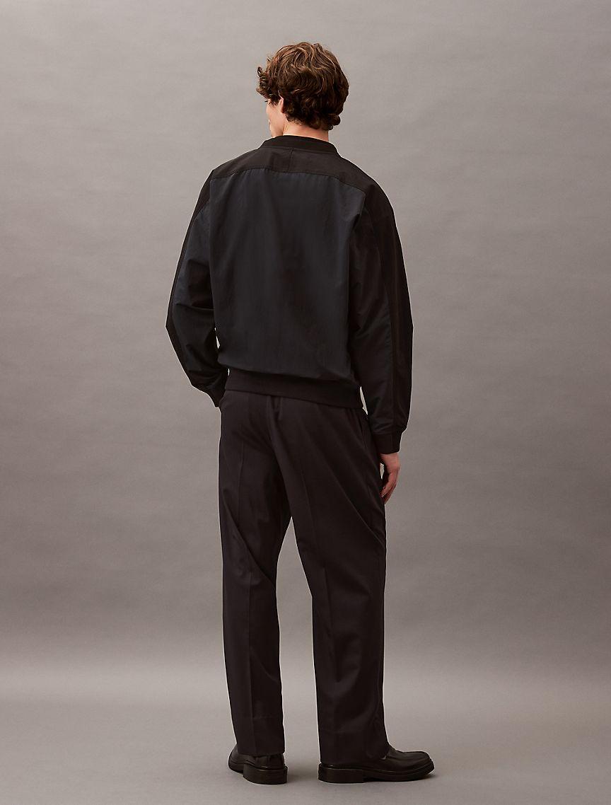 Pleated Wool Gabardine Blend Trouser Product Image