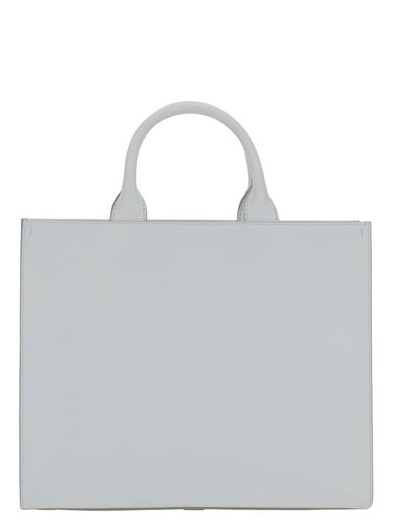 DOLCE & GABBANA White Handbag With Tonal Dg Detail In Smooth Leather Product Image