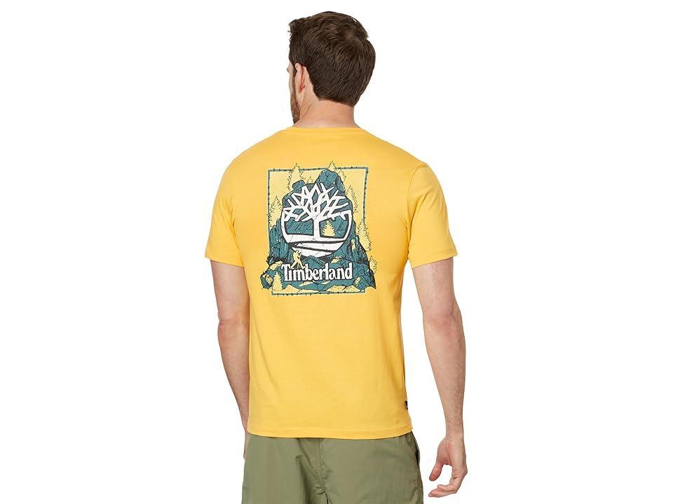 Timberland Back Graphic Short Sleeve Tee (Mimosa) Men's T Shirt Product Image