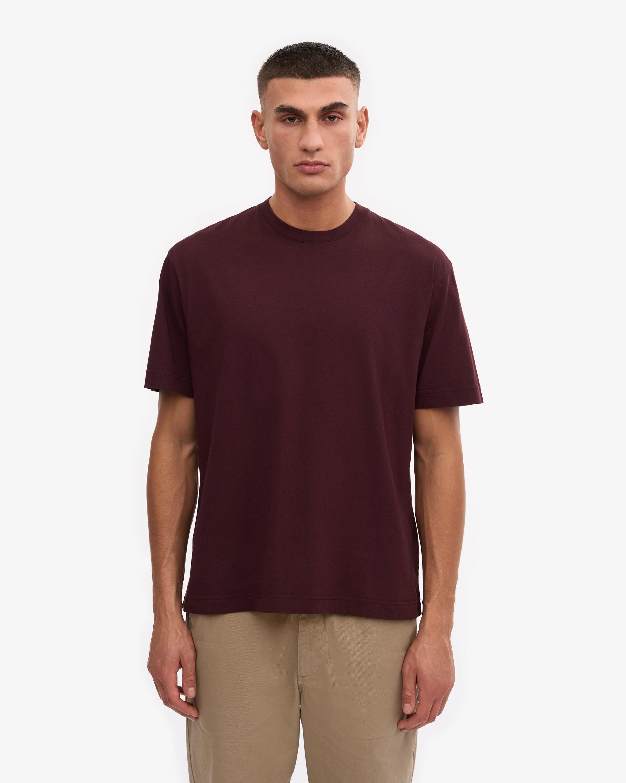 Oversized Organic T-Shirt - Magenta Blaze Product Image