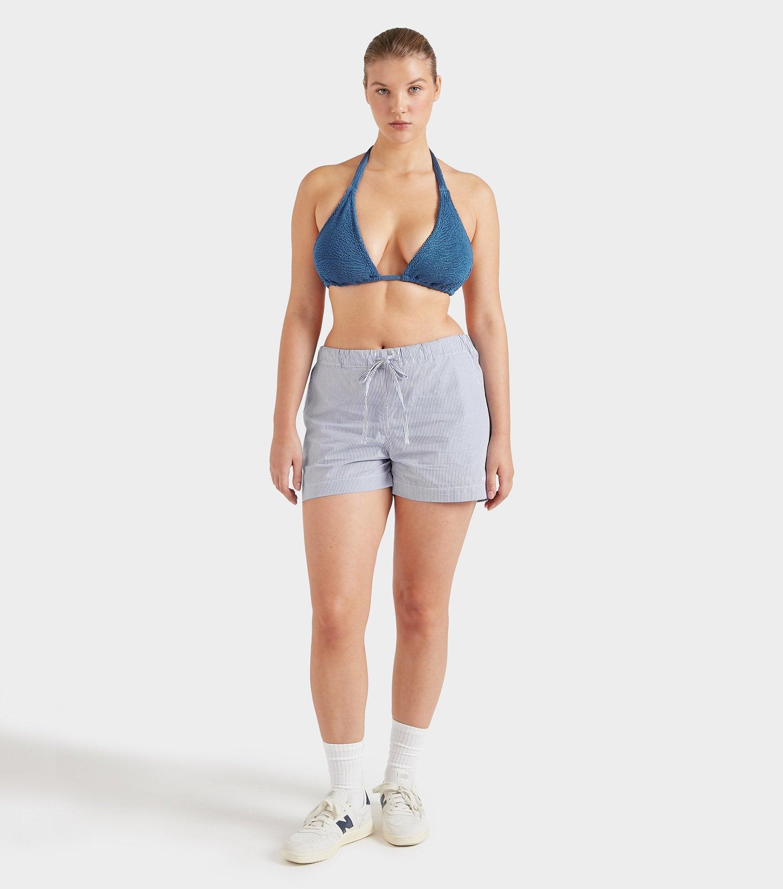 Coverage Tammy Bikini - Metallic Denim Product Image