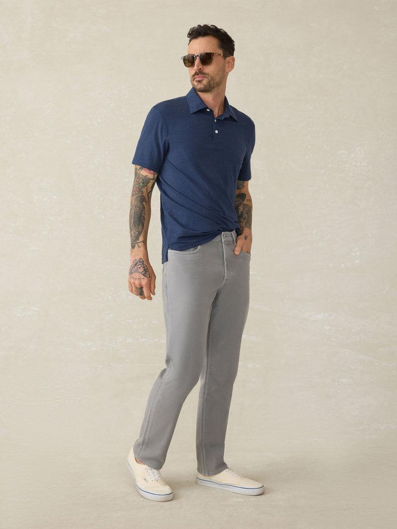 Stretch Terry 5-Pocket Pant - Iron Product Image