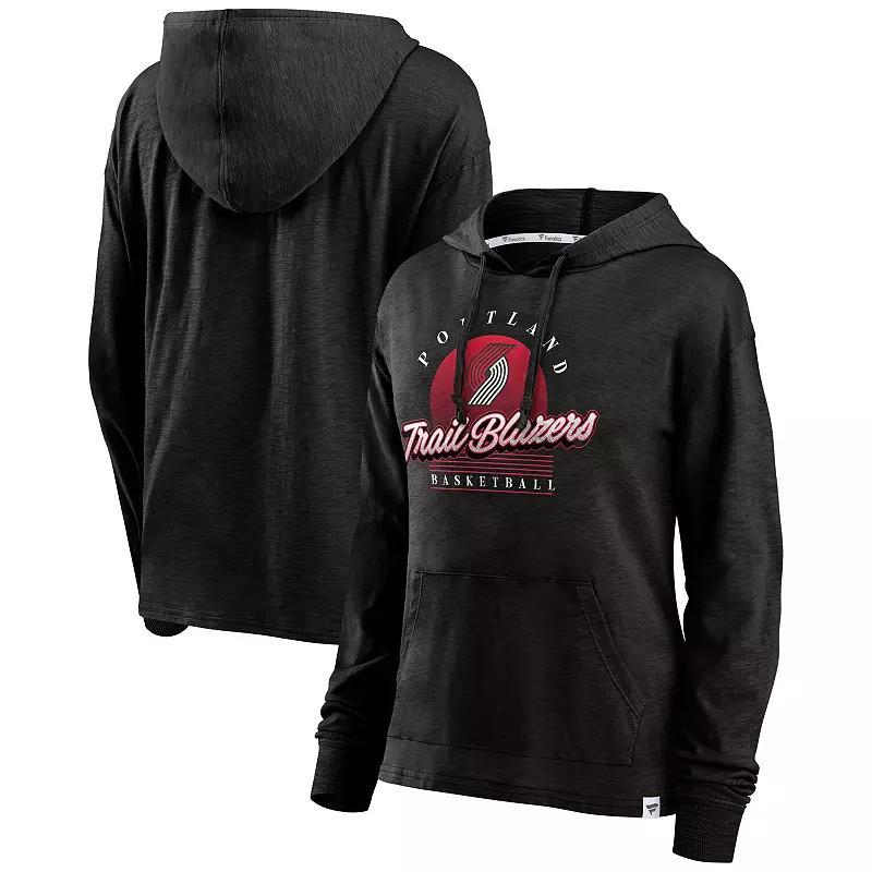 Womens Fanatics Portland Trail Blazers Full Steam Slub Hoodie T-Shirt Product Image