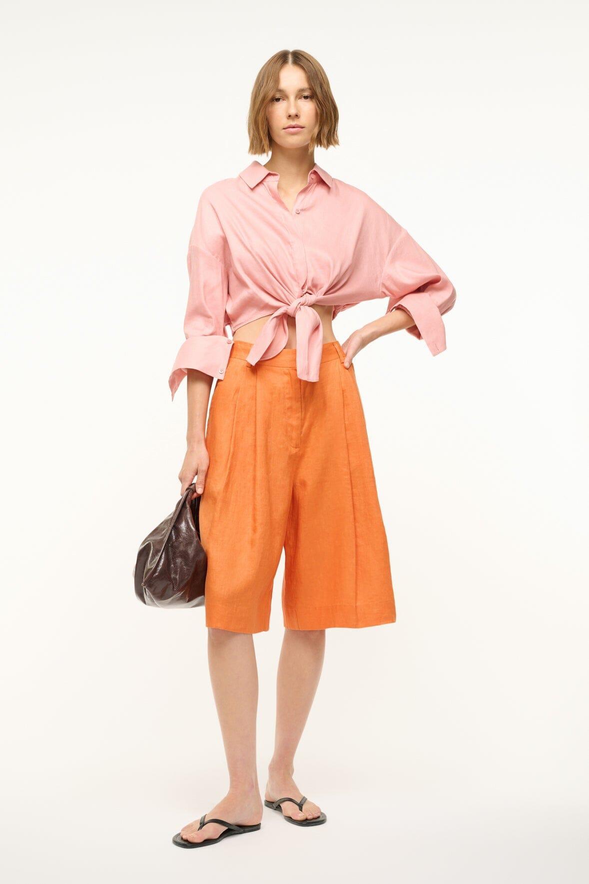 LISA LINEN TOP | FADED BLUSH Product Image