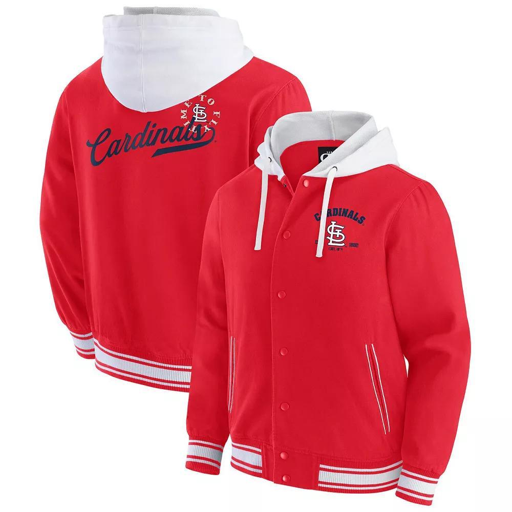 Men's Darius Rucker Collection by Fanatics  Red St. Louis Cardinals Full-Snap Hooded Jacket, Size: Medium Product Image