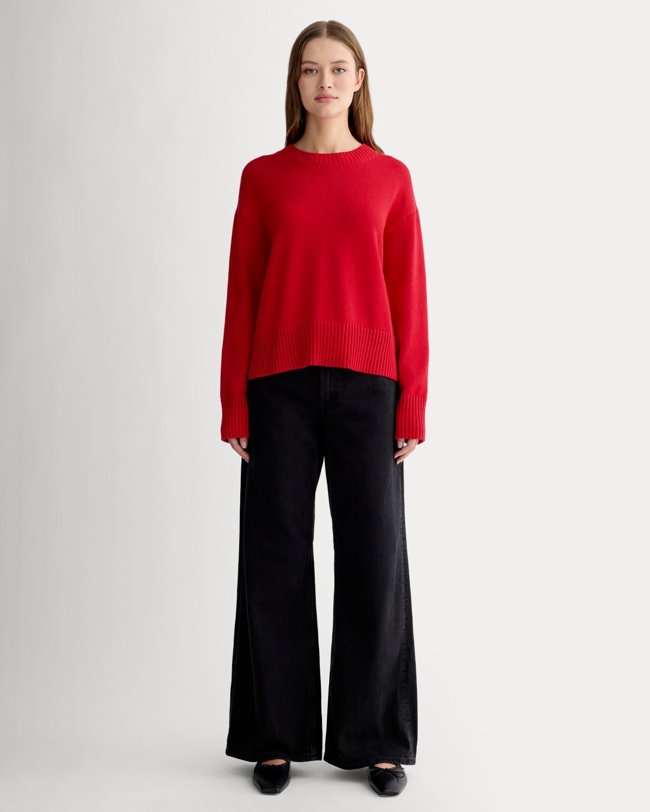 Womens Boxy Sweater in Everyday Cotton by Everlane Product Image