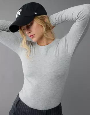 AE Cozy Up Long-Sleeve Layering T-Shirt Product Image