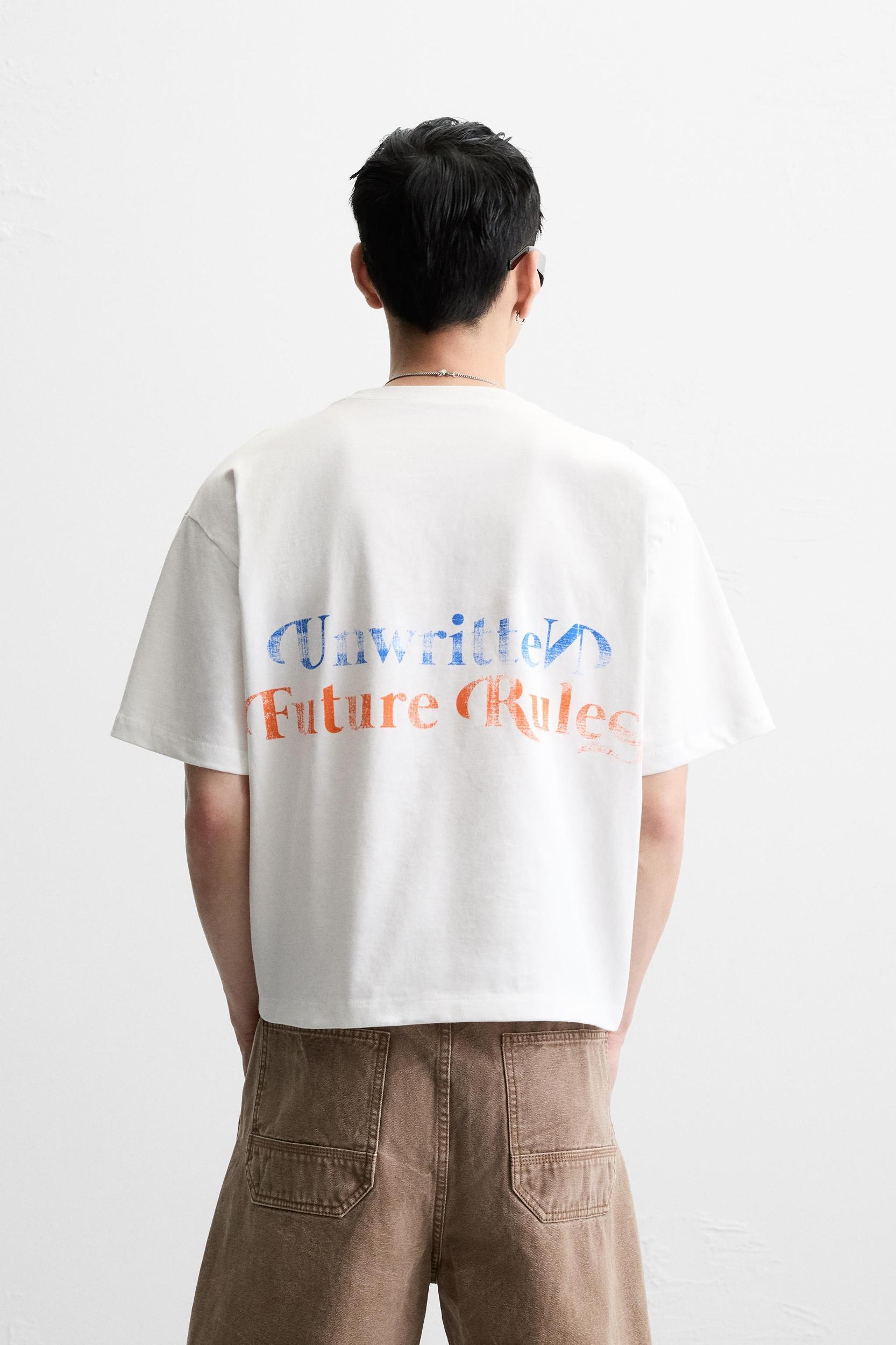 WASHED PRINT T-SHIRT Product Image