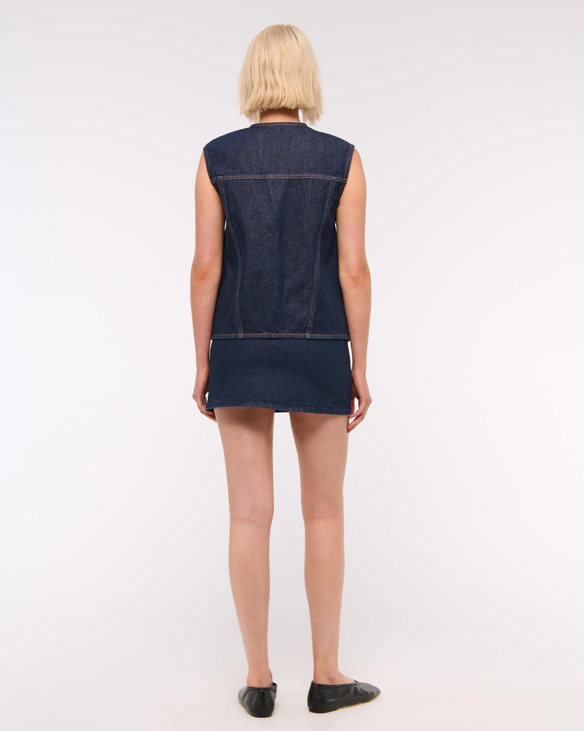 V-Neck Denim Vest Product Image
